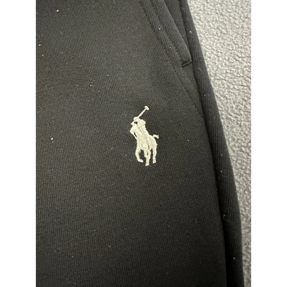 Polo Ralph Lauren Sweatpants Mens Medium Black Jogger Drawstring Pony Logo